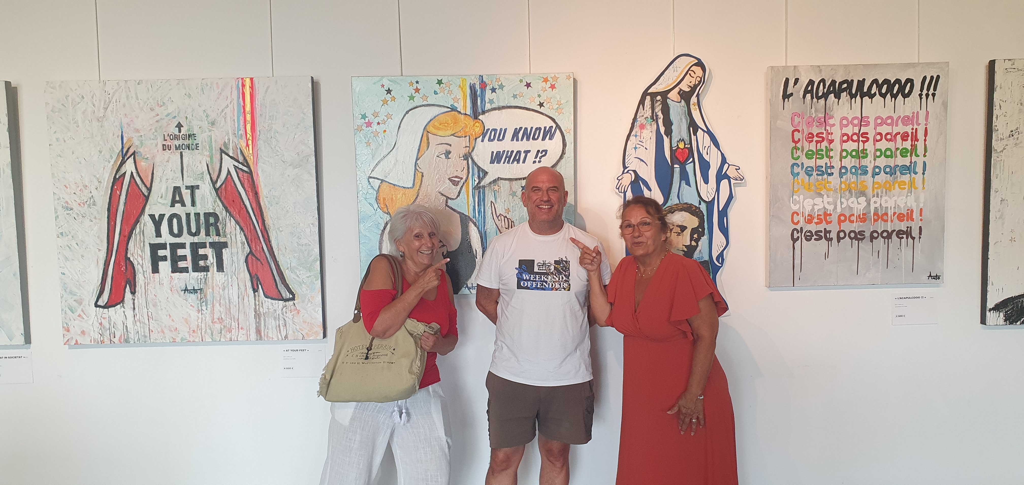 2026-07-13 Rencontre avec Antò, notre artiste, créateur et donateur de notre logo lors de son exposition :